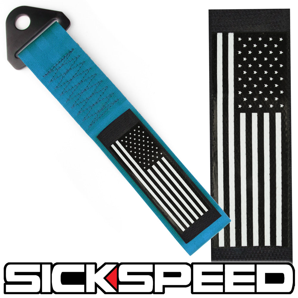 SCREW MOUNT HIGH STRENGTH RACING TOW STRAP WITH INTERCHANGEABLE FLAGS –  Sickspeed