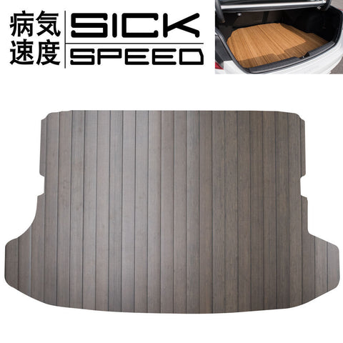 SICKSPEED WOOD GRAIN CUSTOM CUT BAMBOO TRUNK FLOOR MAT