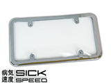 1PC LICENSE PLATE FRAME AND ACRYLIC TOUGH SHIELD