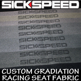 SICKSPEED BLACK FABRIC SEAT CLOTH RECARO/BRIDE/SPARCO FOR RACING SEATS