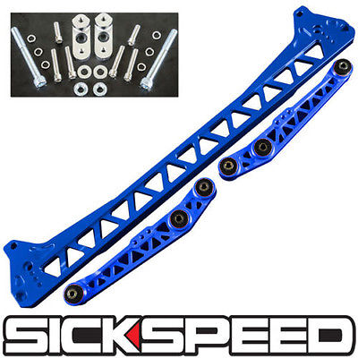 SUB-FRAME LOWER TIE BAR & LOWER CONTROL COMBO FOR CIVIC EK BLUE SUBFRAME