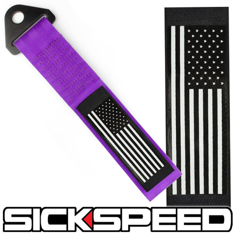 HIGH STRENGTH RACING TOW STRAP WITH INTERCHANGEABLE FLAGS – Sickspeed